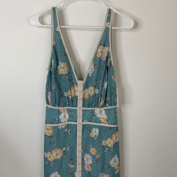 We Are Kindred Mia Maxi Dress Blue Teal Posey Womens 2 New with tags - Picture 4 of 16